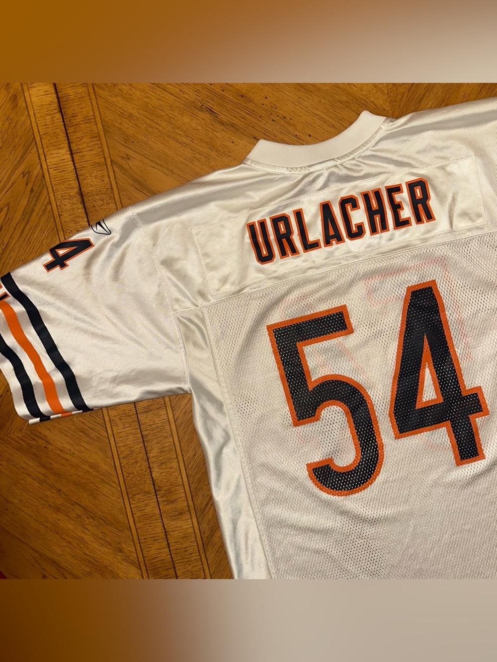 Vintage Reebok Chicago Bears Brian Urlacher Jersey Size Medium White GSH NFL